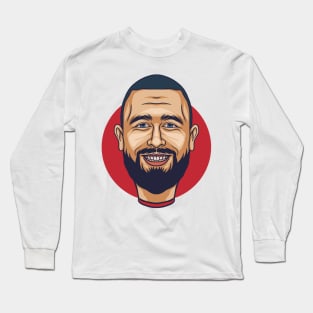 Travis kelce - caricature cartoon Long Sleeve T-Shirt